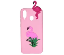 Купить - чехол для смартфона  Чехол Cartoon 3D Case для Samsung A405 Galaxy A40 Фламинго