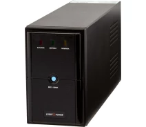 Купить - источник бесперебойного питания  LogicPower LPM-U1250VA, Lin.int., AVR, 3 x евро, USB, металл