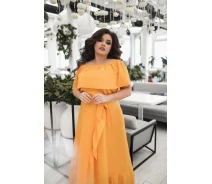 Купить - повседневное платье  Летнее платье большого размера Veles XL/XXL, желтый 46-431932