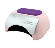 Купить - лампу для маникюра  Лампа для ногтей с сенсором, сушилка Beauty nail 18K CCFL LED 48W Светло-розовая (46103)