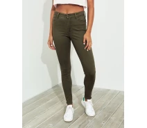 Купить - женские джинсы  Джинсы Super Skinny Hollister HC6551W 25/30 Зелёный
