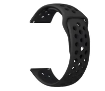 Купить - аксессуар к смарт-чсасам  Ремешок для Amazfit Stratos | Pace | GTR 47мм силиконовый 22мм перфорированный Черный BeWatch (1020101)