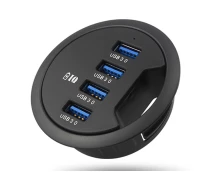 Купить - кардридер  Концентратор BauTech с 4 разъемами USB 3.0 Черный (1007-430-02)
