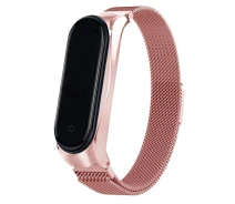 Купить - аксессуар к смарт-чсасам  Ремешок Milanese Loop Design для Xiaomi Mi Band 4 rose_gold (1452344)