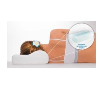 Купить - подушку  Ортопедическая подушка с эффектом памяти, Memory Pillow Latex Pillow, ортопедическая подушка для сна, белая с узором (X0060)