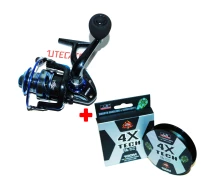 Купить - катушку  Катушка BratFishing Utecate KURO FD3000 (10+1) + шнур 4X Tech
