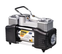 Купить - автокомпрессор  Компрессор автомобильный "Вулкан" КА-В12122 150psi / 25Amp / 90л / клеммы / шланг 7,5м с дефлятором / лixтар / 2 цилиндра