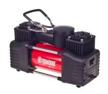 Купить - автокомпрессор  Компрессор "Штурмовик" AC-72 150psi / 25Amp / 60л / 2 цилиндра / шланг 5,0м / клеммы