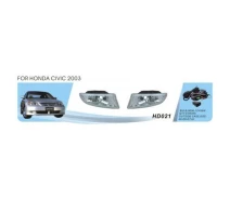 Купить - автофару  Фары доп. модель Honda Civic / 2003 / HD-021 / 9006-12V55W / эл.проводку