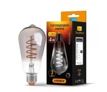 Купить - лампу  Лампа филаментная VIDEX Filament ST64FGD 4W E27 2100K 220V (VL-ST64FGD-04272)