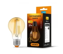 Купить - лампу  Лампа филаментная VIDEX Filament A60FA 10W E27 2200K 220V (VL-A60FA-10272)