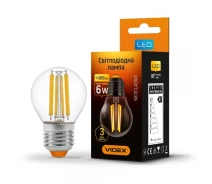 Купить - лампу  Лампа филаментная VIDEX Filament G45F 6W E27 3000K 220V (VL-G45F-06273)