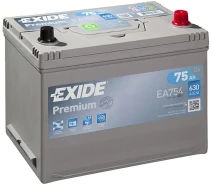 Купить - автомобильный аккумулятор  Exide Premium 75 Ah 630 A аккумулятор (-+, R) Asia