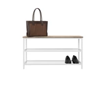 Купить - пуф и банкетку  Банкетка для обуви Fenster БТ-880 Белая ДСП Аликанте