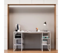 Купить - стол ПК  Компьютерный стол Fenster Вега 4 Белый 75,5x140x60 столешница Урбан