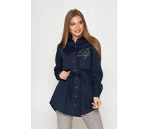 Купить - женскую рубашку  Рубашка женская Arizzo AZ-247 темно-Синий 3XL 900000000326 
