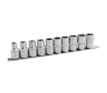 Купить - головку, наборы головок  Набор головок шестигранных 1/2" Mastertool - 10 шт. (10-24 мм)