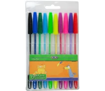 Купить -  Набор из 10 шариковых ручек в пластиковом пенале KIDS Line (ZB2012)