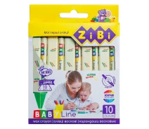 Купить -  Карандаши восковые JUMBO 10 цветов трехгранные BABY Line (ZB2482)