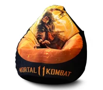 Купить - бескаркасную мебель  Кресло мешок iPuff ''Mortal Kombat'' Флок XXXL (100х135 см)