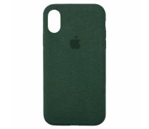 Купить - чехол для смартфона  Чехол Turister для Iphone X модель Alcantara Зеленый (Alc_XGr)