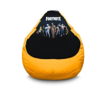 Купить - бескаркасную мебель  Кресло мешок iPuff ''Fortnite. Golden Midas'' Оксфорд XXXL (100х135 см) Желтый
