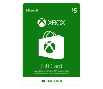 Купить - игру для приставки и ПК  Электронный код Xbox Live / Gift Card пополнение бумажника счета своего аккаунта на сумму 5 usd US-регион