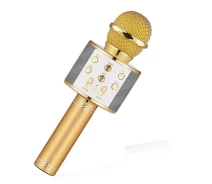 Купить - микрофон для караоке  Беспроводной микрофон караоке bluetooth WS858 Karaoke Gold