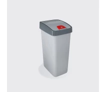 Купить -  Мусорка Keeper FLIP LID 10л серый