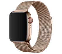 Купить - аксессуар к смарт-чсасам  Металлический ремешок Milanese для Apple Watch 38/40/42/44 мм Gold (HbP050594)