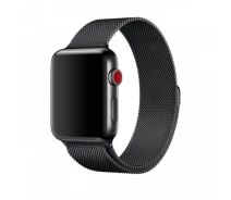 Купить - аксессуар к смарт-чсасам  Металлический ремешок Milanese для Apple Watch 38/40/42/44 мм Black (HbP050595)