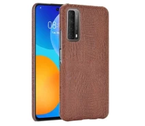 Купить - чехол для смартфона  Защитный чехол Deexe Croco Style для Huawei P Smart 2021 - Brown