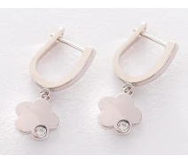 Купить - серебряную серьгу  Серьги из серебра с куб. циркониями (1705554)