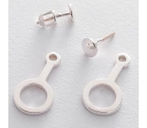 Купить - серебряную серьгу  Серьги из серебра (1707381)