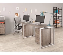 Купить - стол ПК  Двойной письменный стол Loft design Q-135-2 Дуб Палена