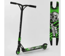 Купить - самоката  Самокат трюковой Best Scooter 88311  алюминиевый диск и дека Зелёный