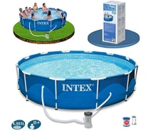 Купить - бассейн  Бассейн INTEX Каркасный Круглый 366х76 см с насосом 28212
