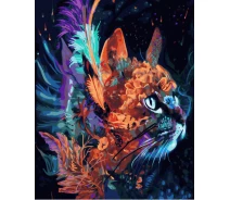 Купить - картину по номерам  Картина по номерам. Rainbow Art "Тайна кошки" GX40317-RA