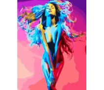 Купить - картину по номерам  Картина по номерам. Rainbow Art "Яркая девушка" GX33618-RA