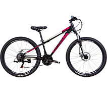 Купить - велосипед и аксессуар  Велосипед 26" Formula MOTION DD 13" черно-фиолетовый с бежевым 2021 (OPS-FR-26-490)
