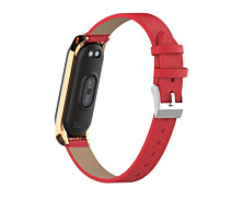 Купить - аксессуар к смарт-чсасам  Ремешок кожаный XOKO для Mi Band 3/4 Red