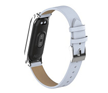 Купить - аксессуар к смарт-чсасам  Ремешок кожаный XOKO для Mi Band 3/4 Grey