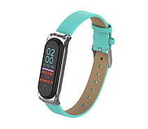 Купить - аксессуар к смарт-чсасам  Ремешок кожаный XOKO для Mi Band 3/4 Turquoise