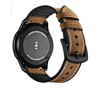 Купить - аксессуар к смарт-чсасам  Ремешок 22мм Кожаный + Силикон для Amazfit Stratos 3 | GTR 47 | GTR 2 Темно Коричневый BeWatch (1230103)
