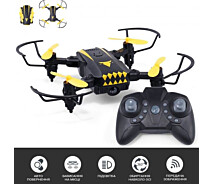 Купить - квадрокоптер  Квадрокоптер на радиоуправлении складной дрон Drone GOW с камерой HD WIFI, пультом Д/У, подсветкой и фиксацией высоты