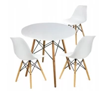 Купить - обеденный стол  Комплект мебели Jumi Scandinavian Design White стол и кресла 3 шт.
