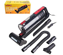 Купить - автопылесос  Пылесос VOIN V-80 12V/120W/2 мотора/влаж.+сух. чистка/подсветка LED