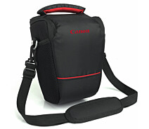 Купить - сумку для фото- и видео Сумка для фотоаппарата Canon EOS, противоударный чехол Кэнон Черный /красный ( код: IBF061BR )