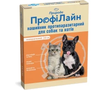 Купить - противопаразитарное средство для кота  Ошейник инсектоакарцидный ПрофиЛайн, 35 см оранжевый Природа BGL-PV-24