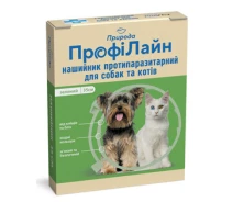 Купить - противопаразитарное средство для кота  Ошейник инсектоакарцидный ПрофиЛайн, 35 см фиолетовый Природа BGL-PV-21